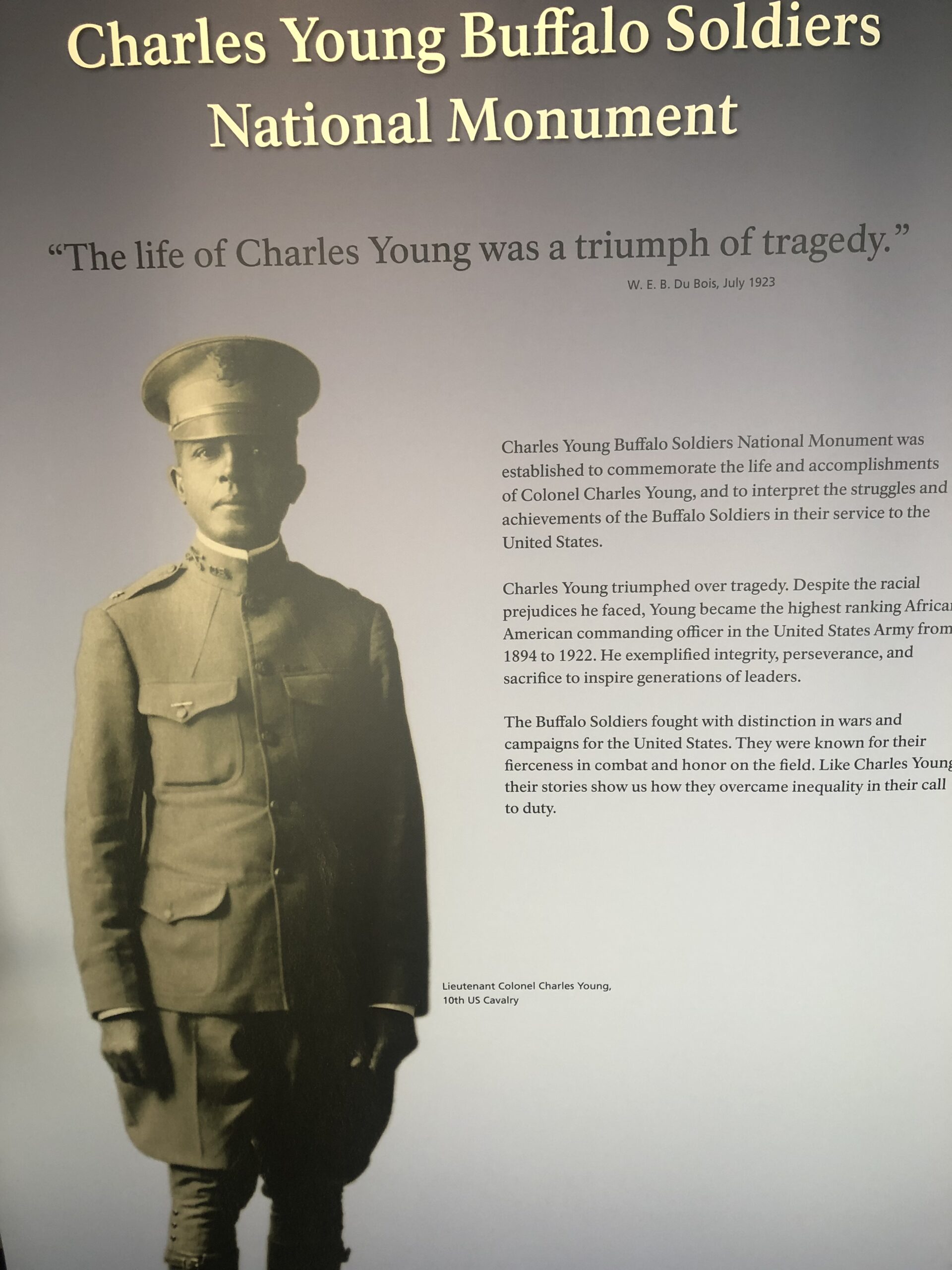 Charles Young Buffalo Soldiers National Monument – National Park Units